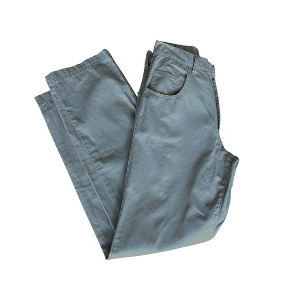 Ethyl Premium Khaki Straight Jeans SIZE 7 Classic Rigid Vanillagirl Monochrome - Picture 2 of 7